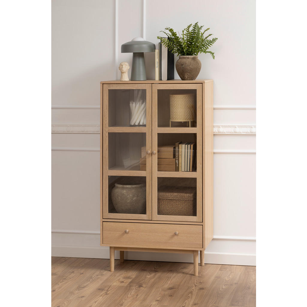 Alternative view of VITRINA, furnirano hrast barve hrasta