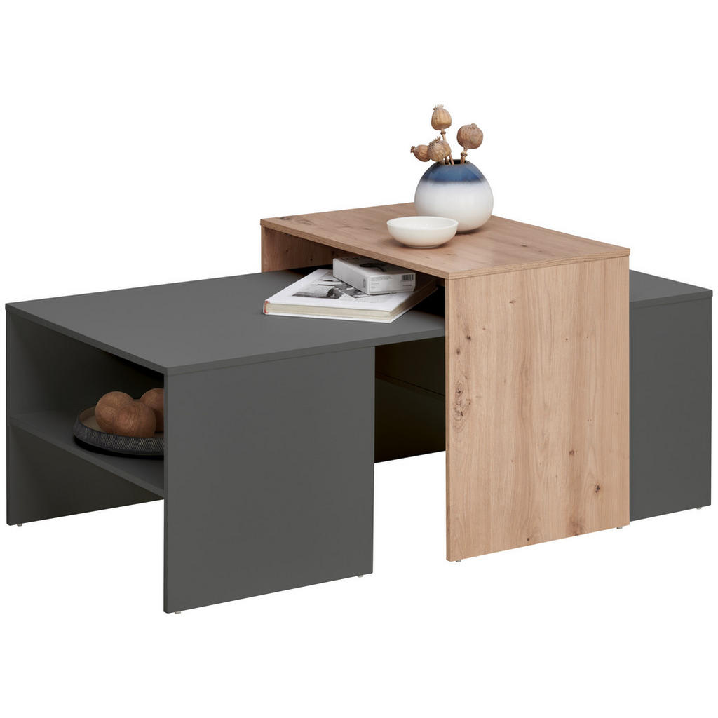 KLUBSKA MIZA, hrast artisan, barve grafita
