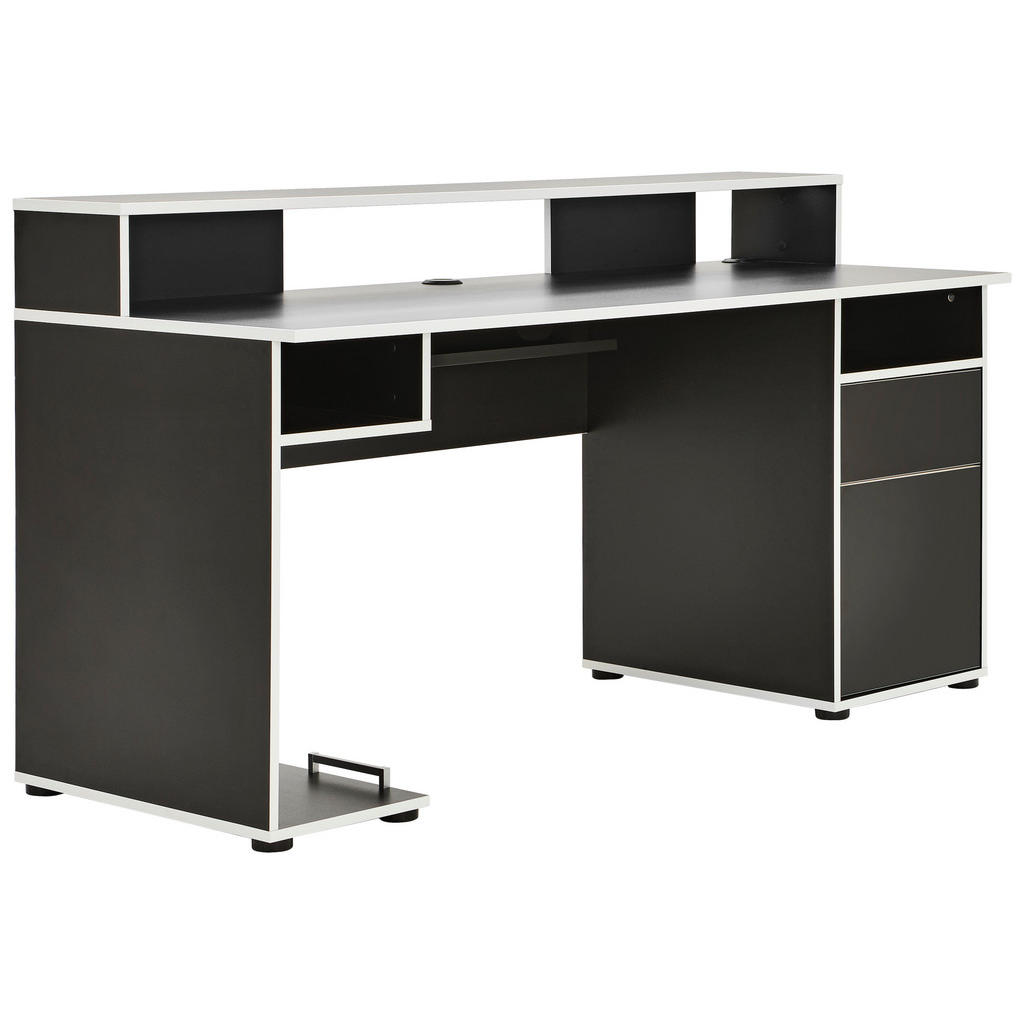 GAMING MIZA leseni material črna, bela