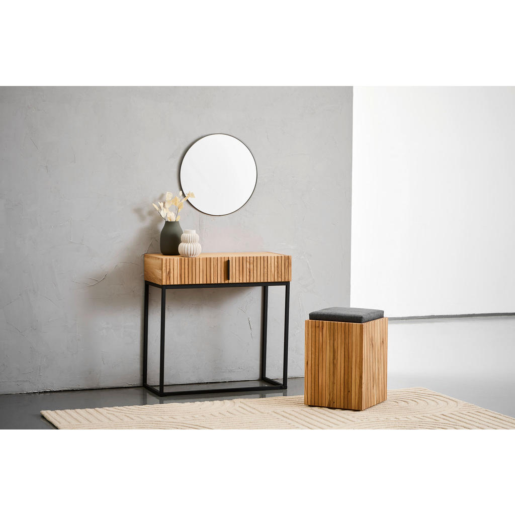 Alternative view of KONZOLNA MIZICA, črna, barve hrasta