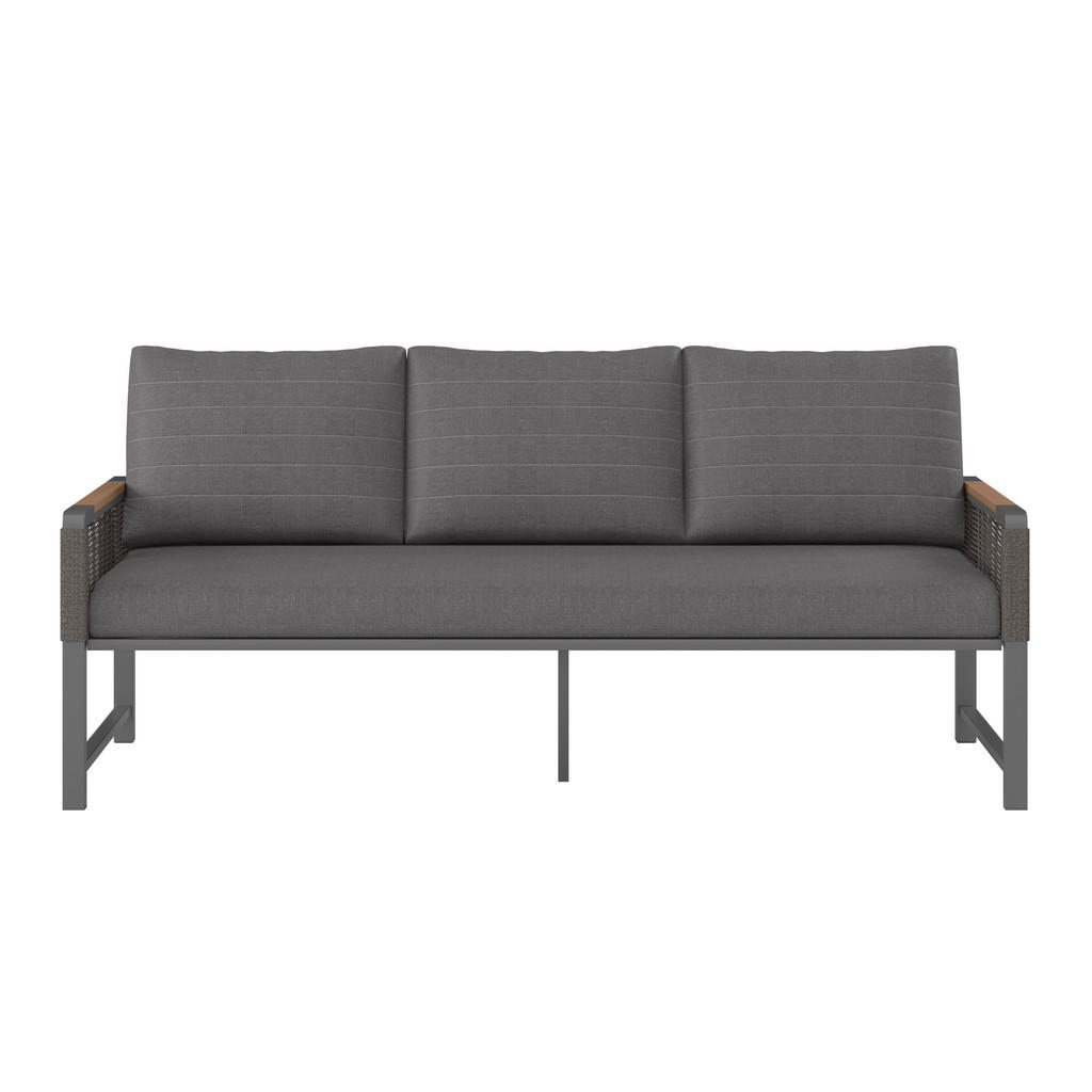 LOUNGE ZOFA tkanina aluminij