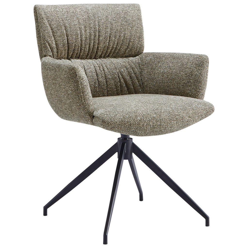 NASLANJAČ, kovina, tekstil barve kapučina