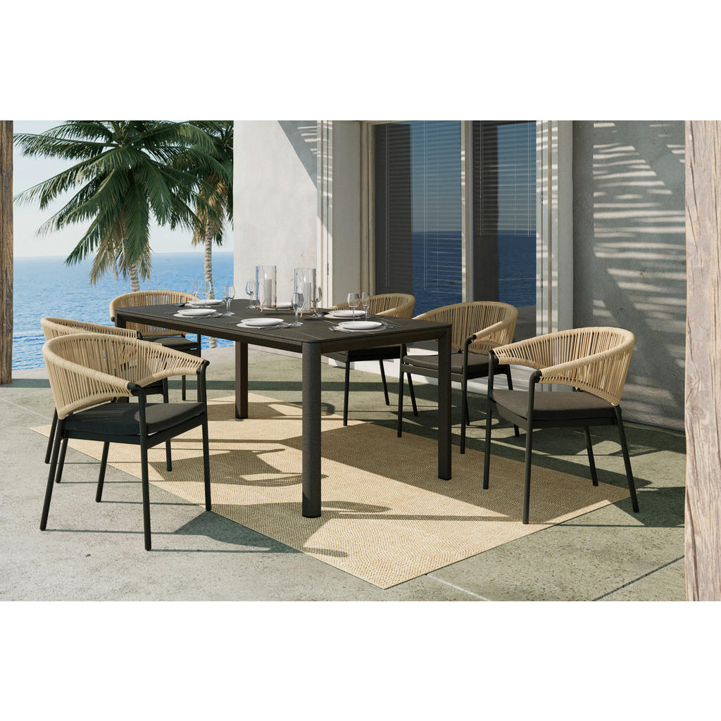 Alternative view of STOL aluminij naravne barve, črna