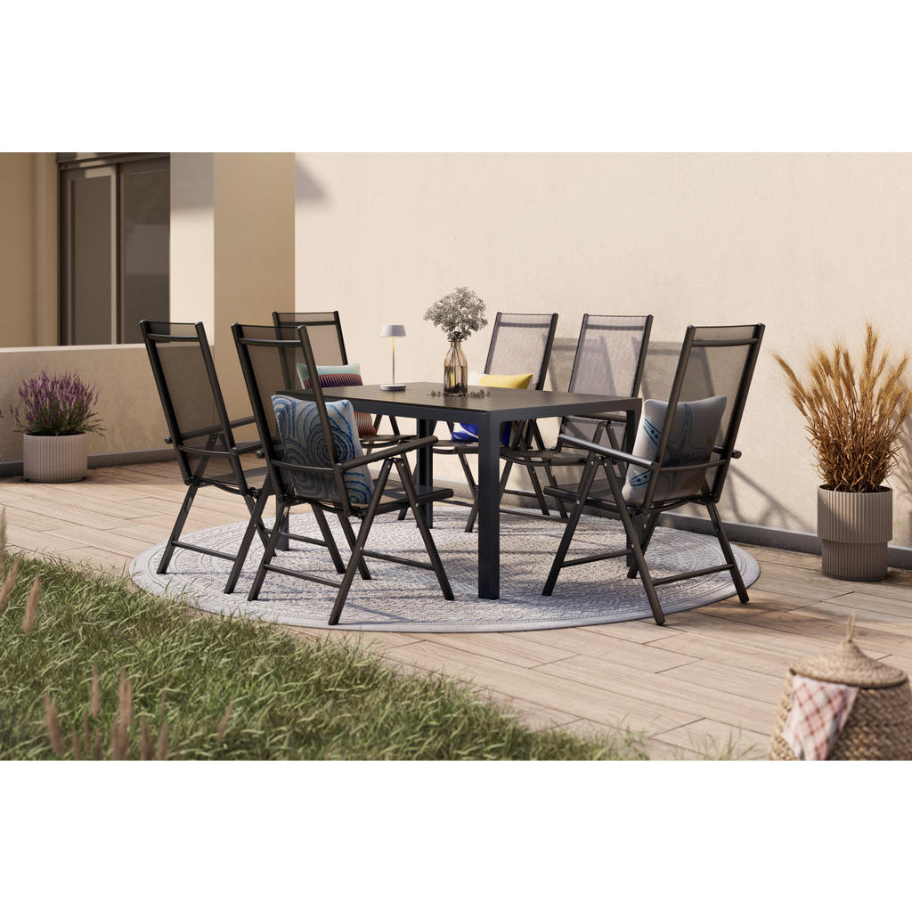 VRTNA GARNITURA  aluminij antracit antracit, črna