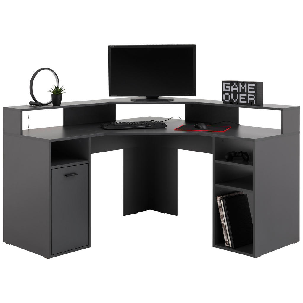 GAMING MIZA leseni material antracit