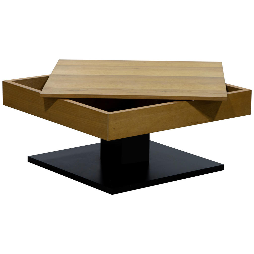 Alternative view of KLUBSKA MIZA, črna, barve hrasta