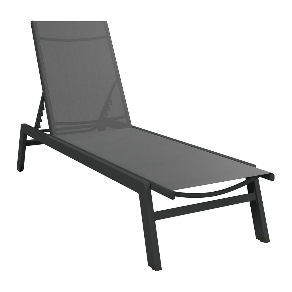 LEŽALNIK aluminij prašno lakirano antracit