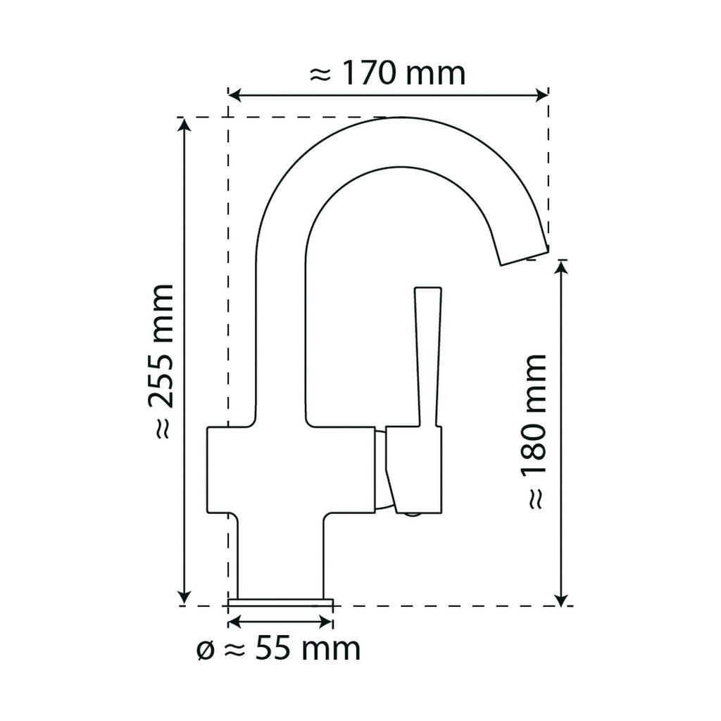 UMIVALNIŠKA ARMATURA 5,5/25,5/17,0 cm - slika 4