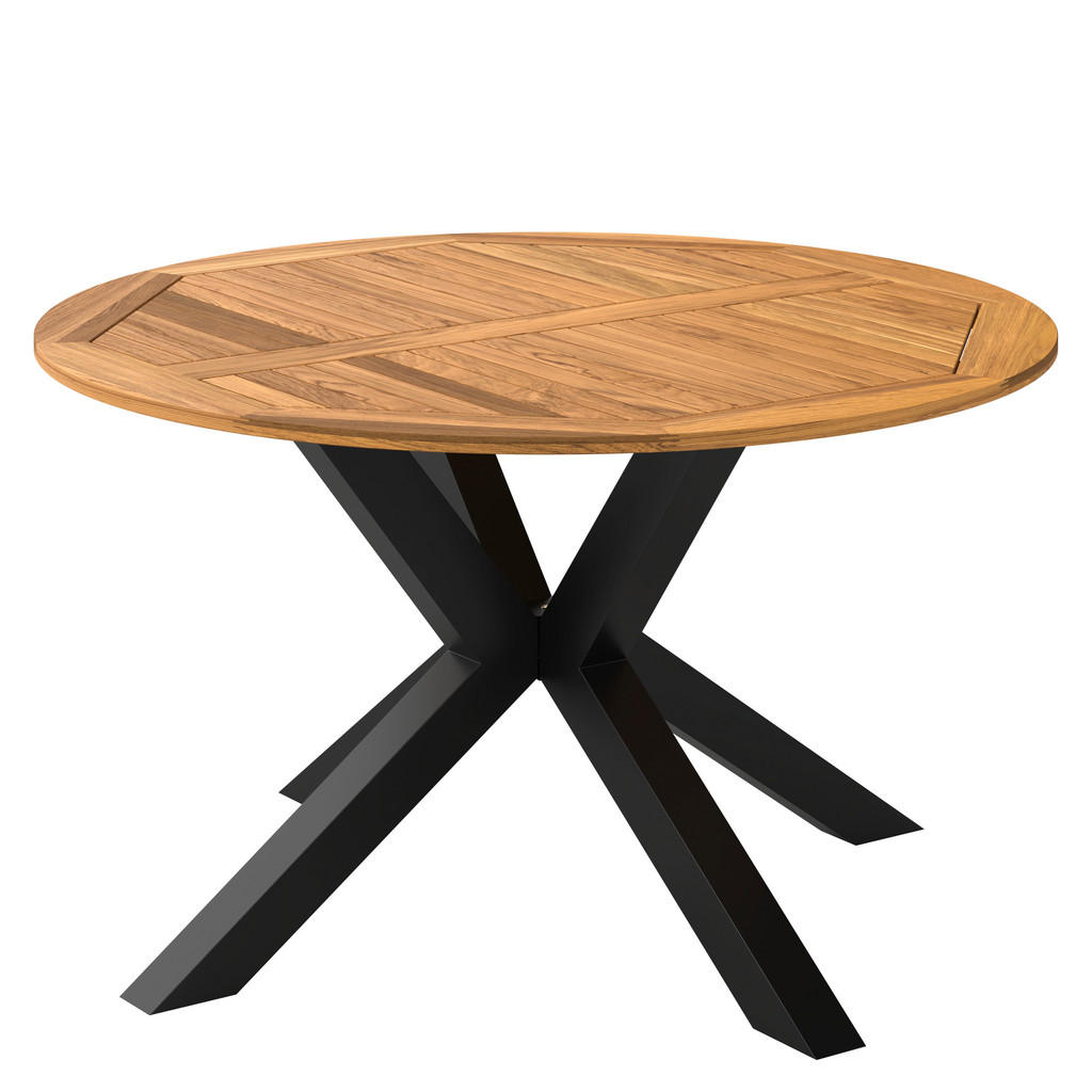 VRTNA MIZA les, kovina črna, barve akacije