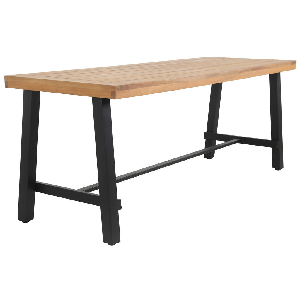 VRTNA MIZA les, kovina črna, barve akacije