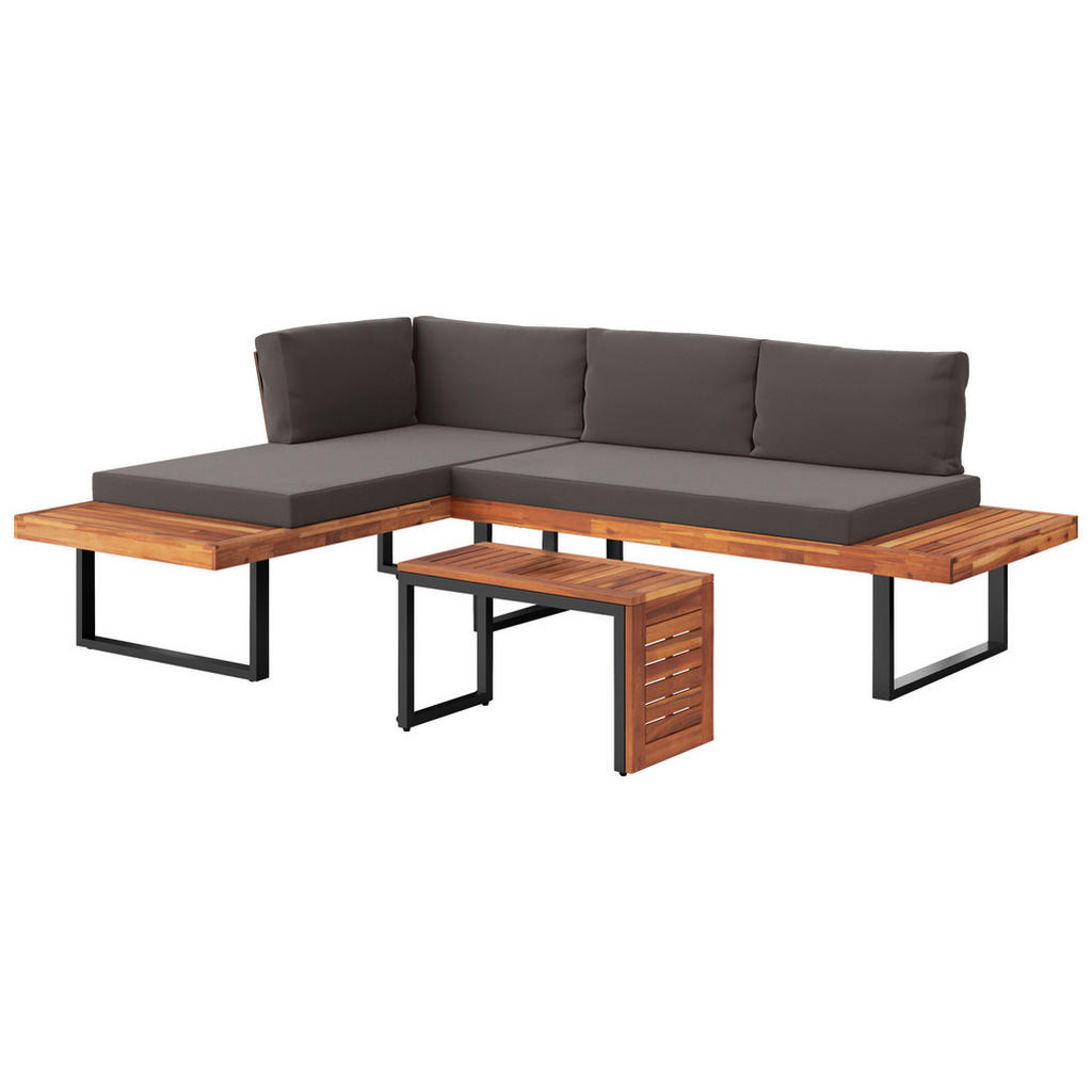Alternative view of LOUNGE GARNITURA akacija masivno jeklo