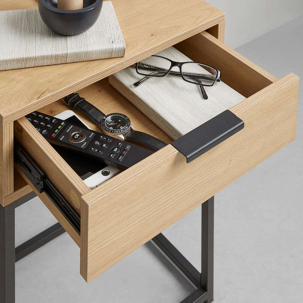 NOČNA OMARICA, črna, barve hrasta - slika 4