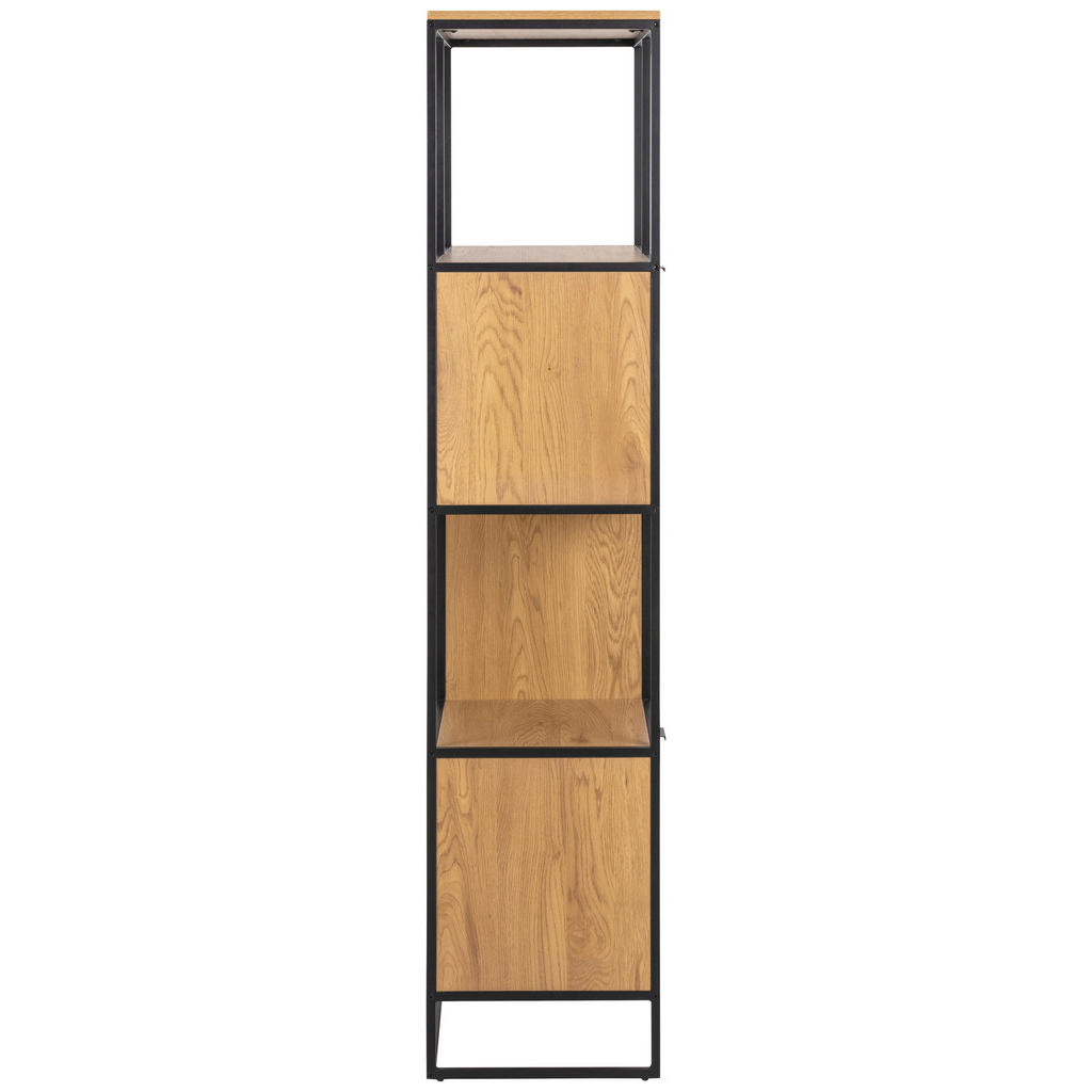 REGAL 85/183/40 cm črna, divji hrast - slika 5