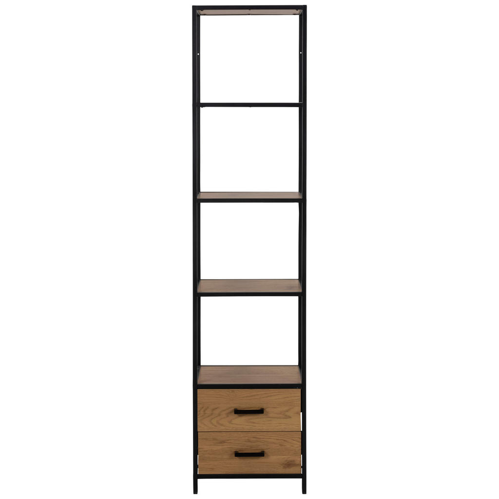 REGAL 42/185/35 cm črna, divji hrast - slika 4
