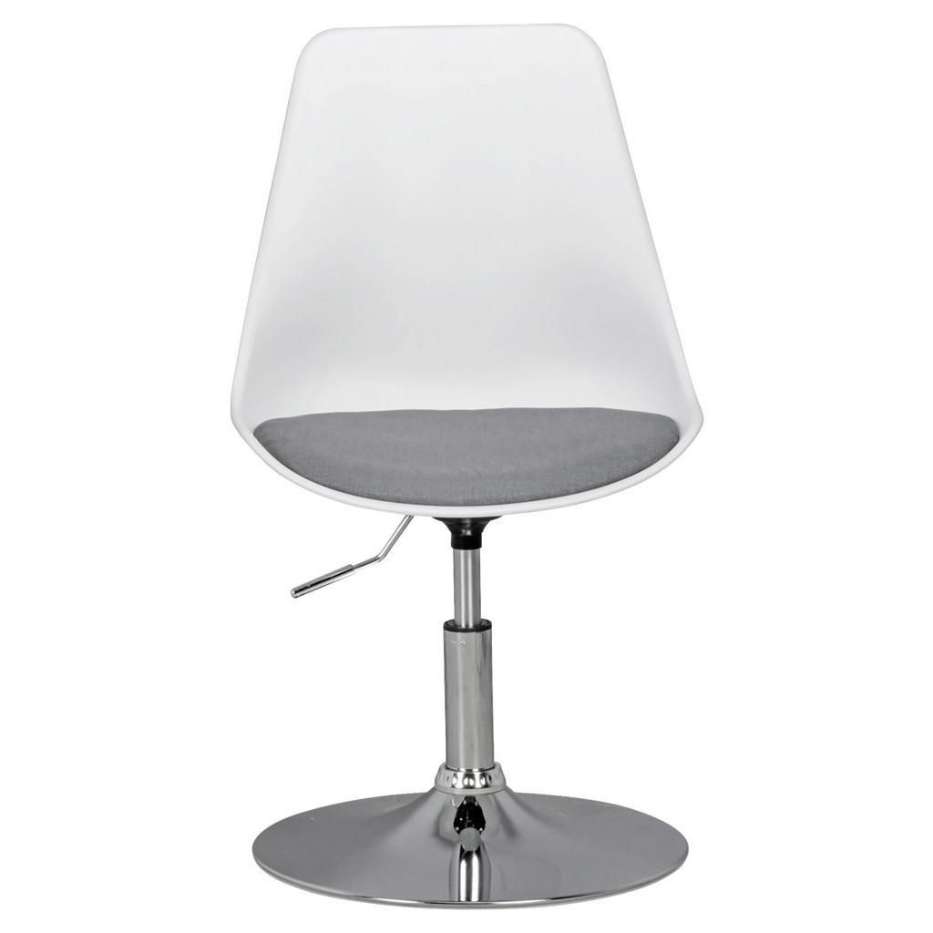 Alternative view of MLADINSKI VRTLJIVI STOL tekstil siva, bela