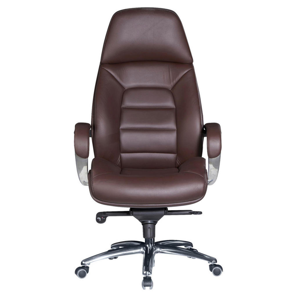 Alternative view of PISARNIŠKI STOL usnje temno rjava