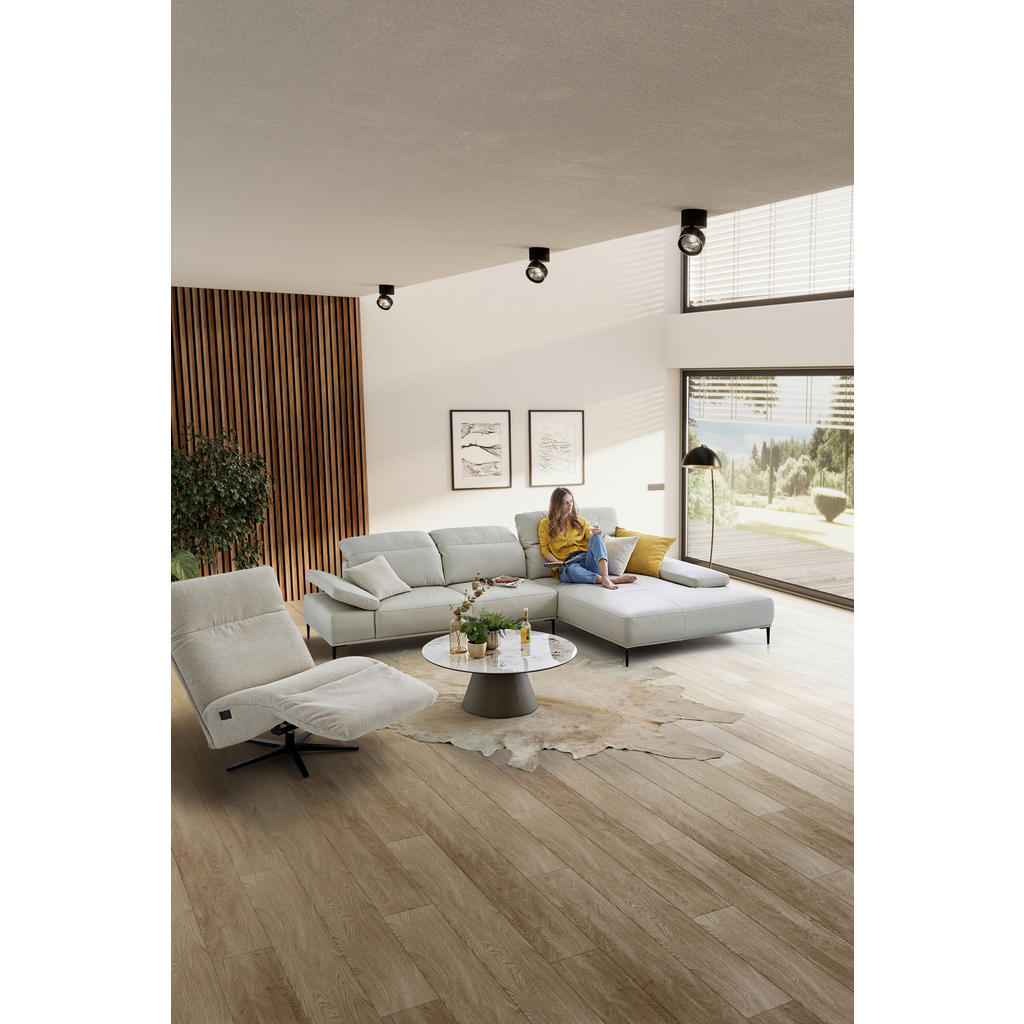 Alternative view of SEDEŽNA GARNITURA, pravo usnje sivobež