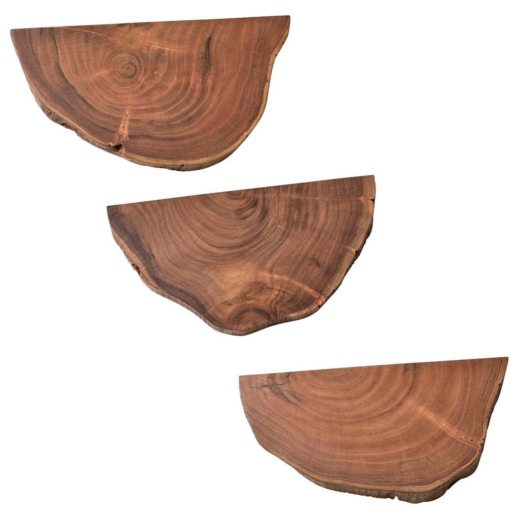 STENSKI REGAL 49,5/4/26 cm barve akacije
