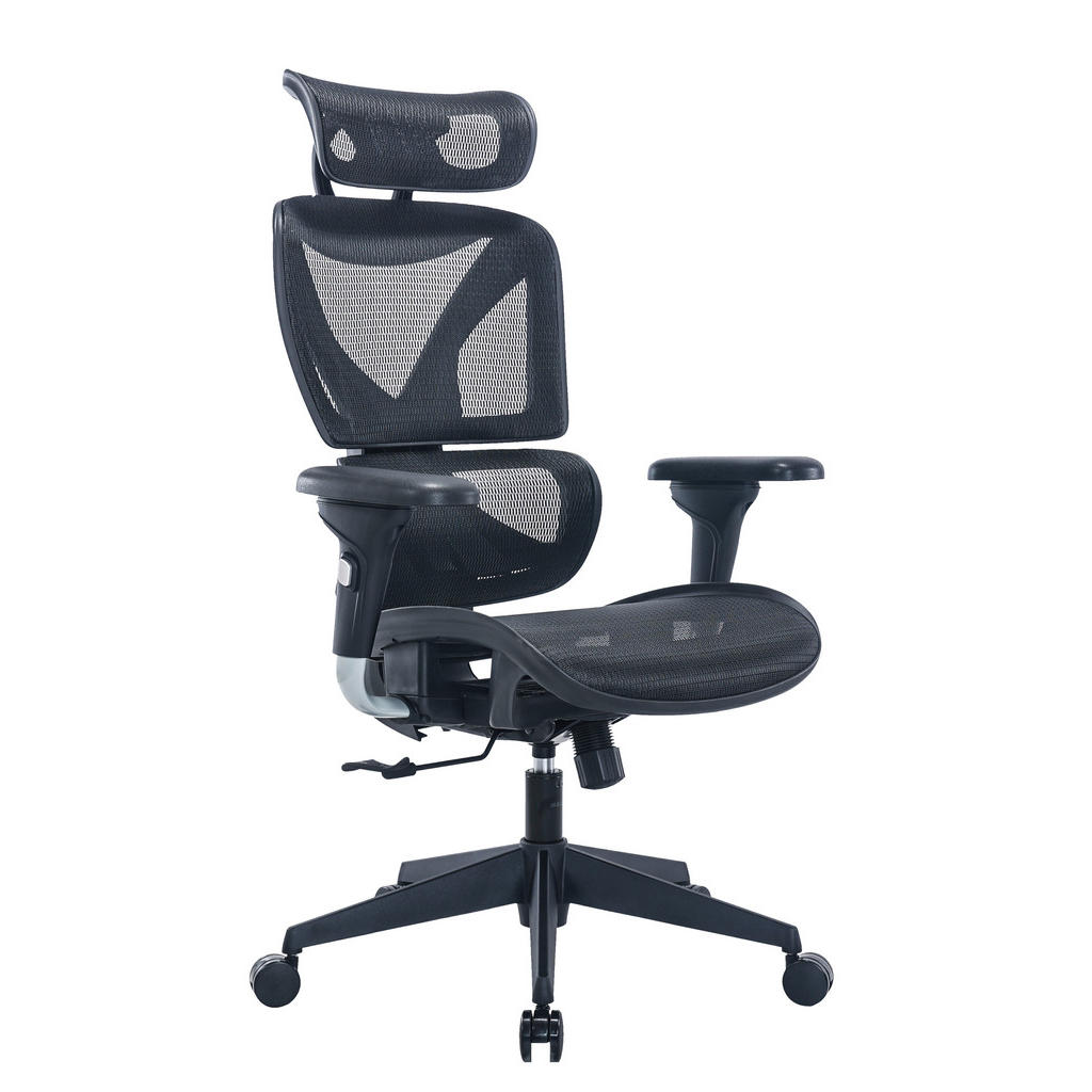 VRTLJIVI STOL kovina, umetna masa, tekstil črna, srebrne barve