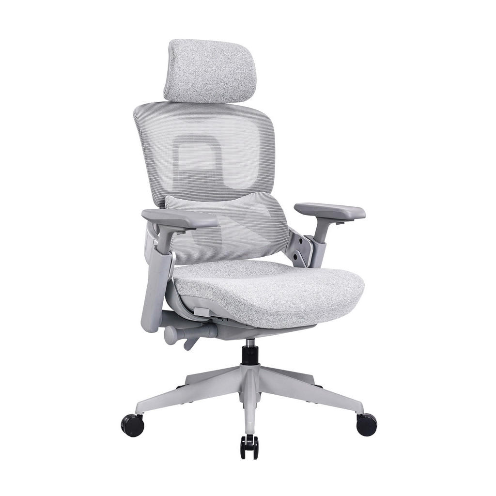 VRTLJIVI STOL kovina, umetna masa, tekstil siva