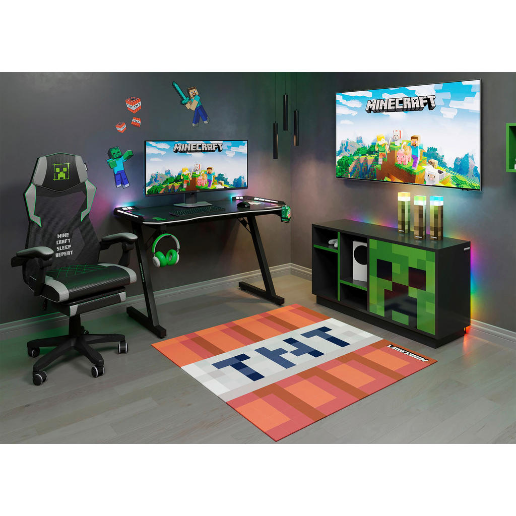 Alternative view of GAMING MIZA kovina, leseni material črna