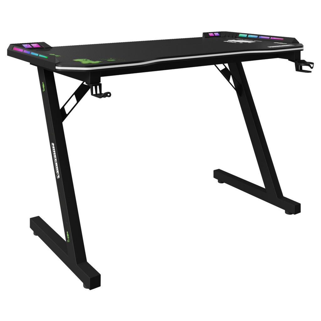 GAMING MIZA kovina, leseni material črna