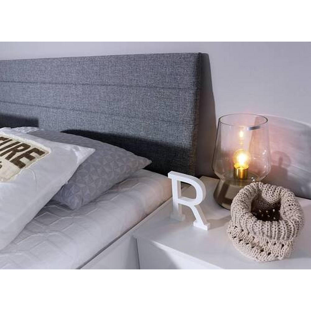 POSTELJA 180 cm x 200 cm , leseni material bela, visoki sijaj - slika 4