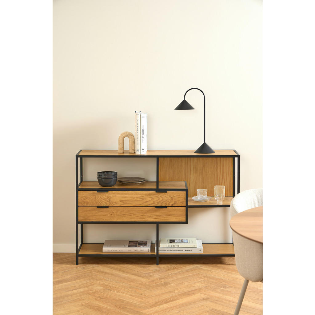 Alternative view of REGAL 77/114/35 cm črna, divji hrast