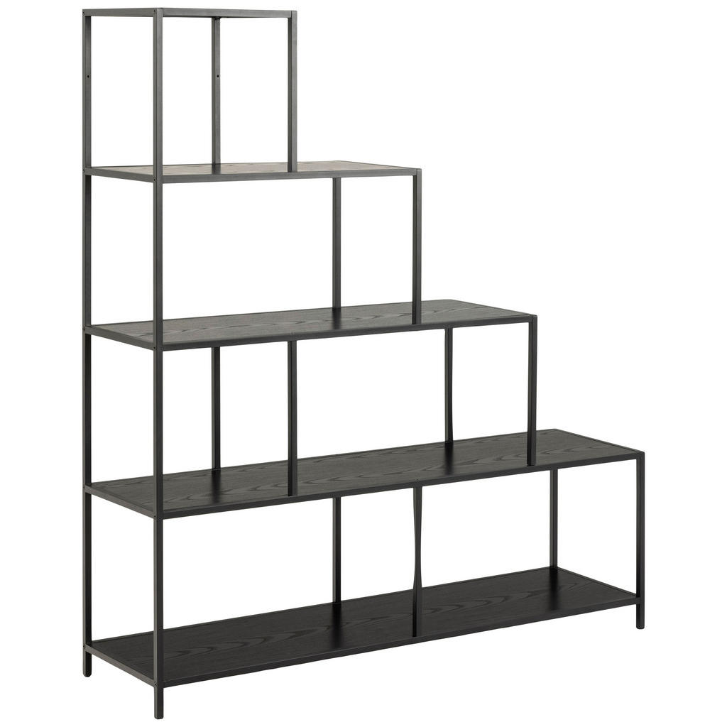 SOBNA PREGRADA 135/150/35 cm črna