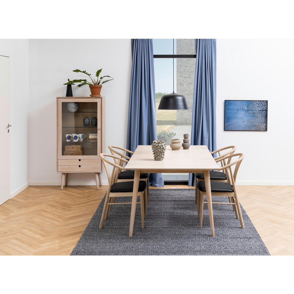 Alternative view of VITRINA, furnirano hrast barve hrasta