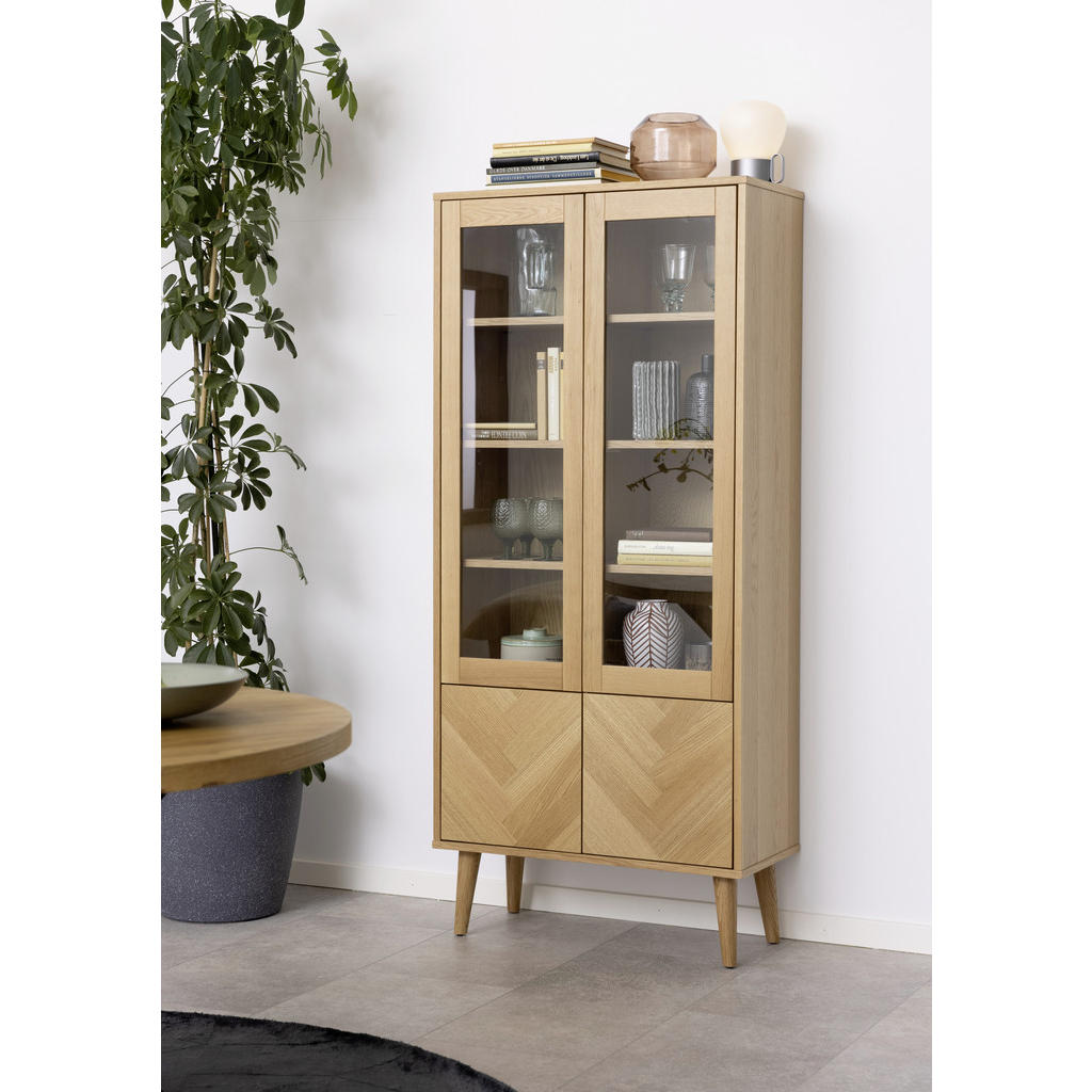 Alternative view of VITRINA, furnirano prozorno, barve hrasta