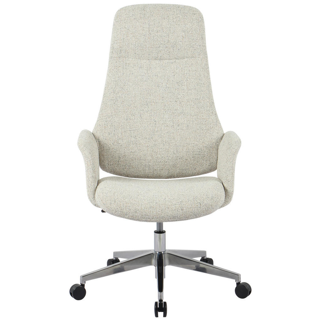 Alternative view of DIREKTORSKI STOL kovina, tekstil barve kroma, bež