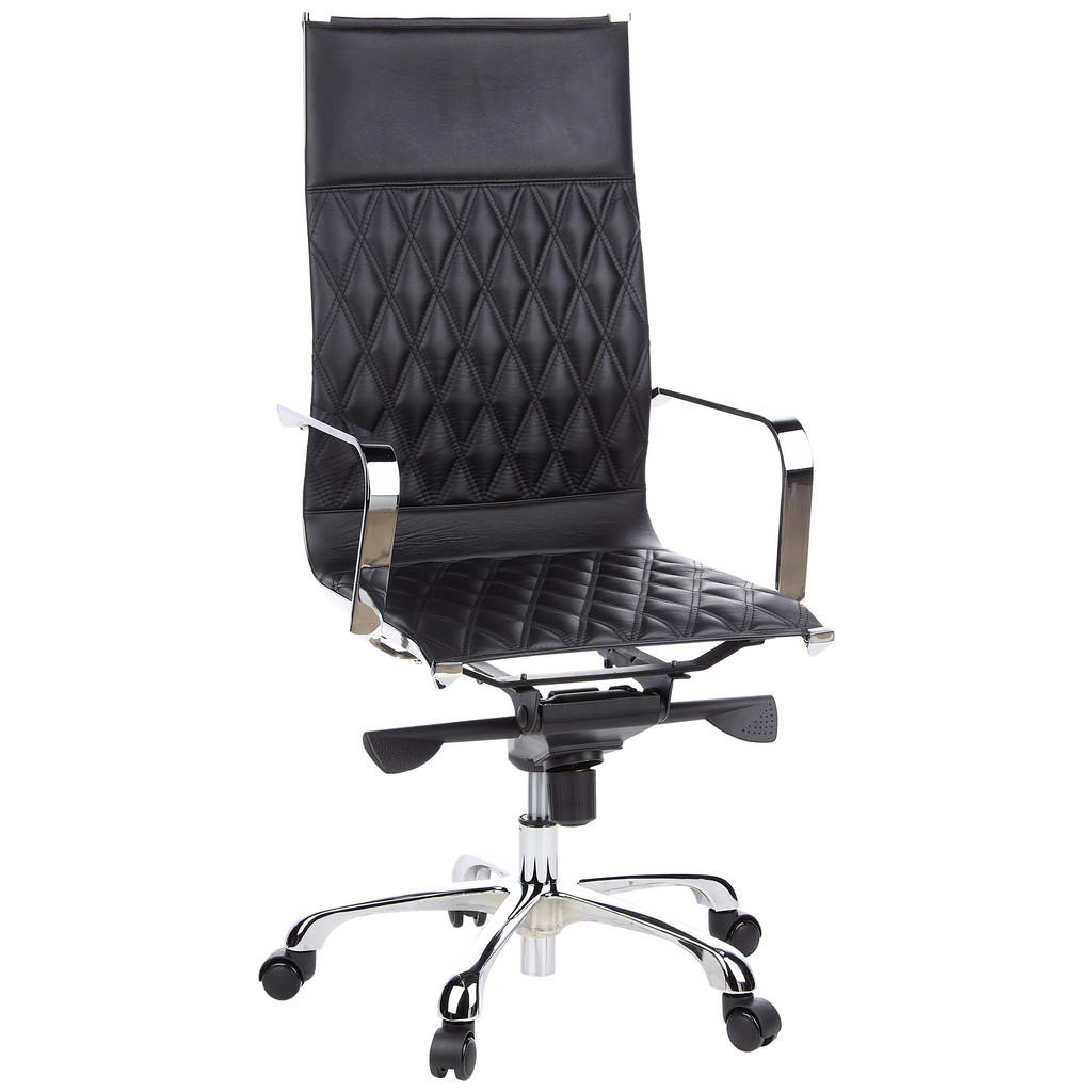 KONFERENČNI STOL usnje črna