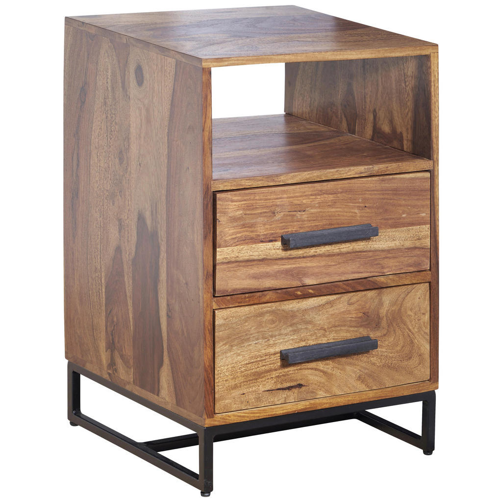 MAJHNA NOČNA OMARICA, masivno indijski rožni les barve indijskega rožnega lesa