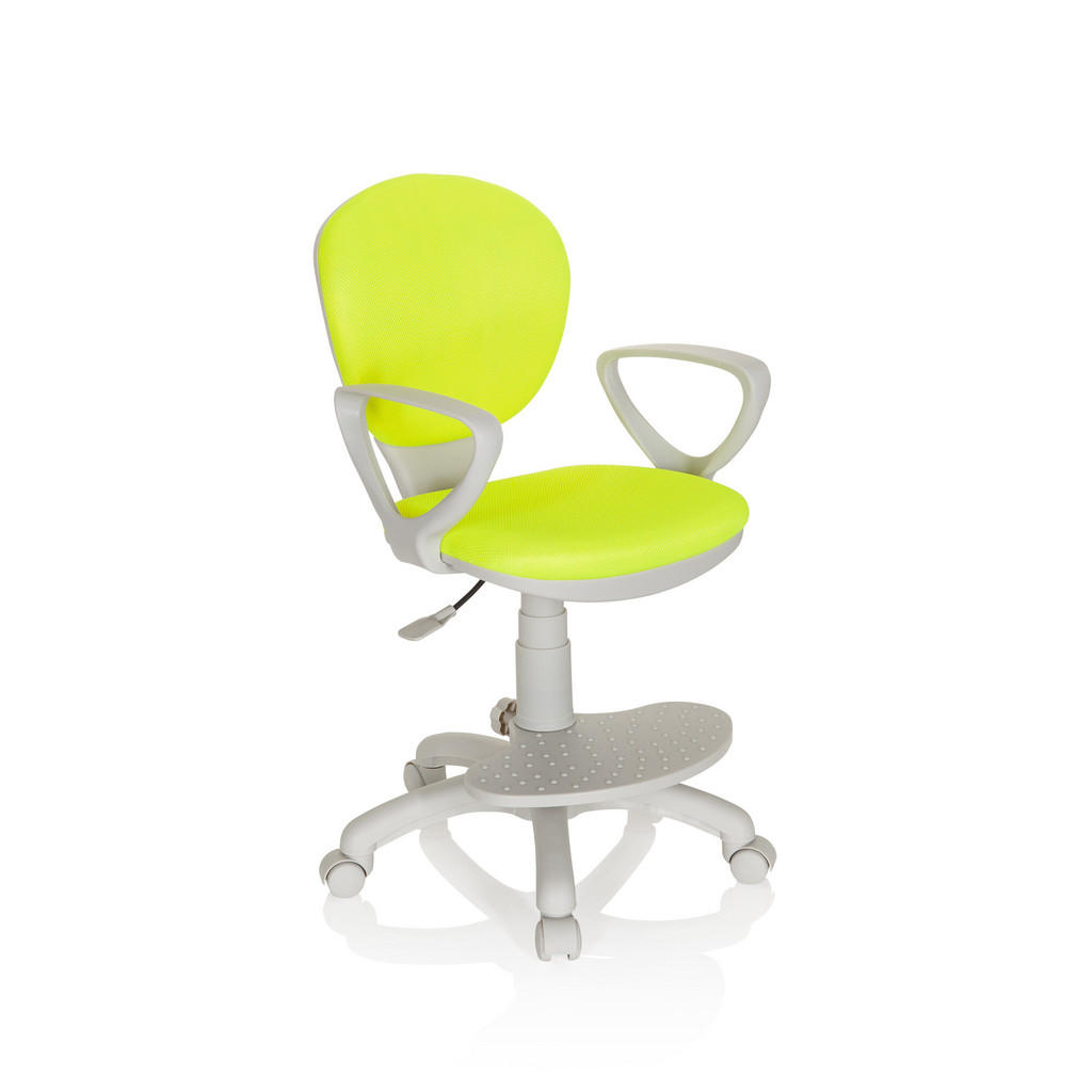 MLADINSKI VRTLJIVI STOL umetna masa siva, zelena