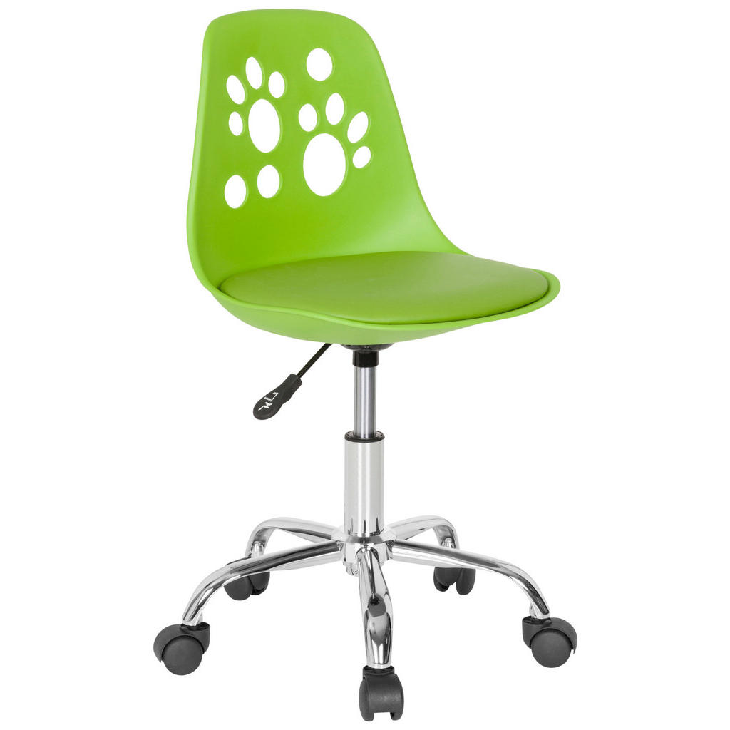 MLADINSKI VRTLJIVI STOL tekstil zelena