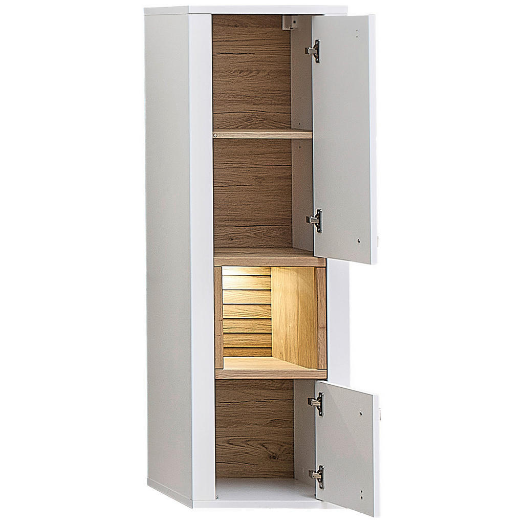 Alternative view of VITRINA, barve hrasta, bela