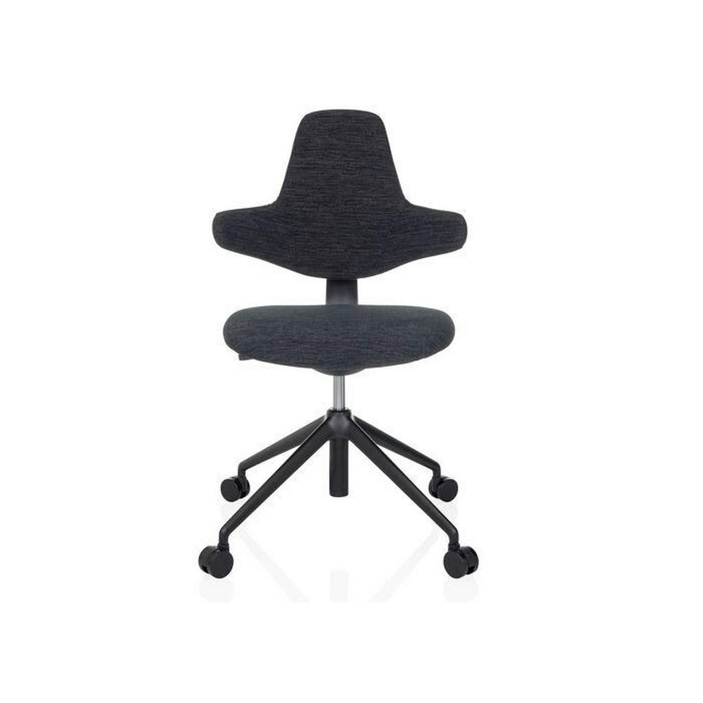 VRTLJIVI STOL tekstil črna