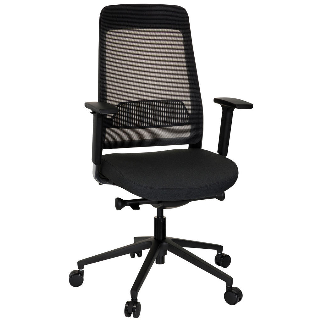 VRTLJIVI STOL tekstil črna