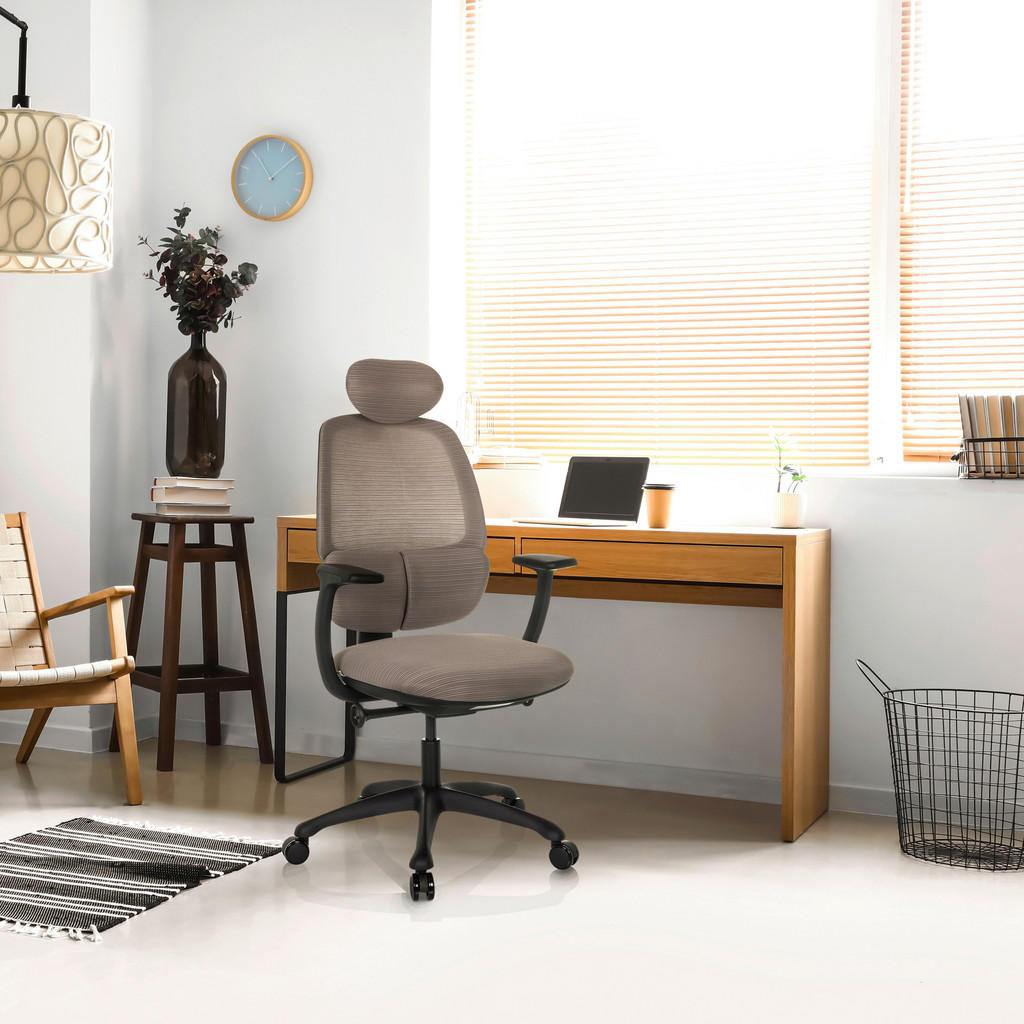 Alternative view of VRTLJIVI STOL tekstil siva