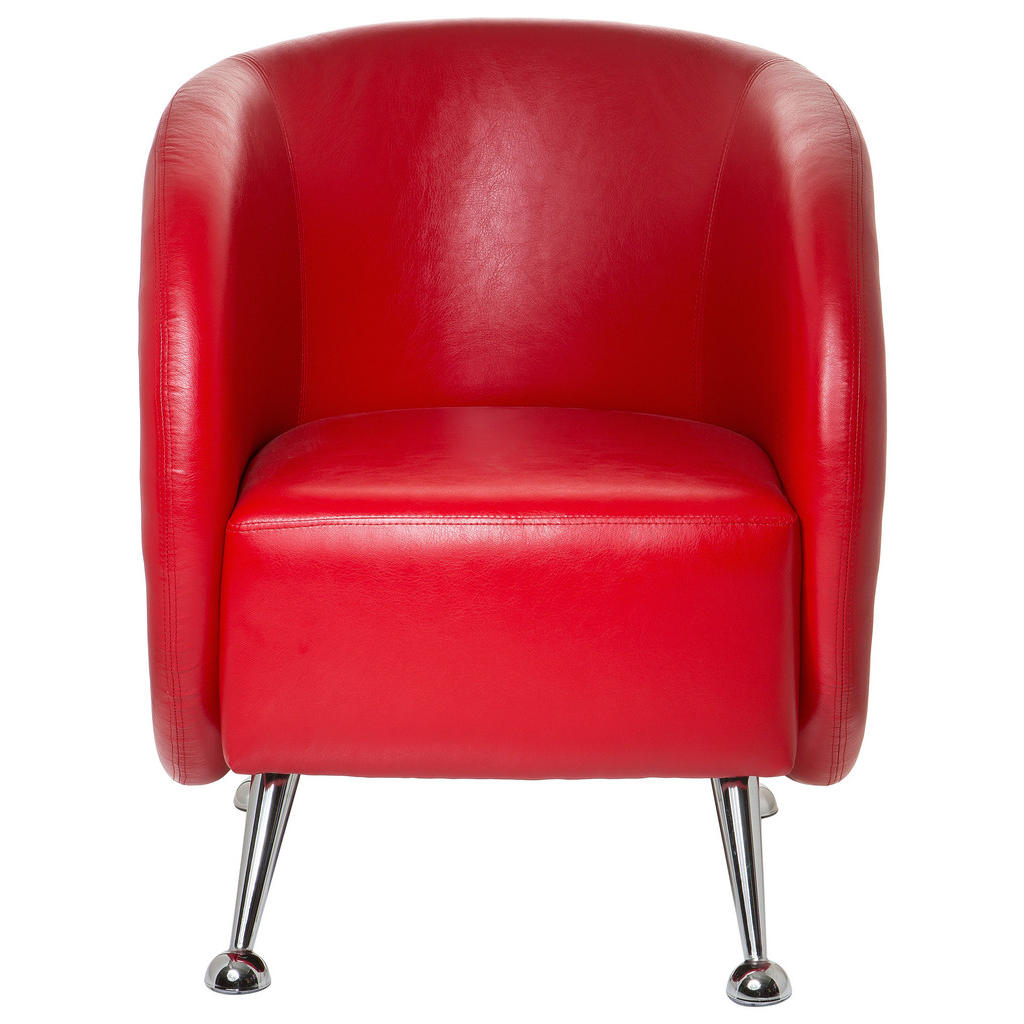 Alternative view of FOTELJ, rdeča tekstil