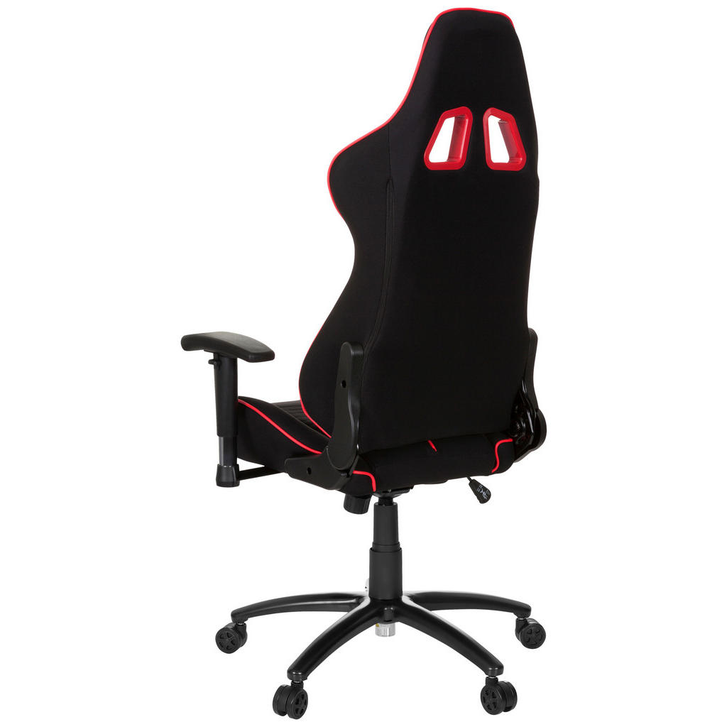 GAMING STOL umetna masa, tekstil rdeča, črna - slika 6