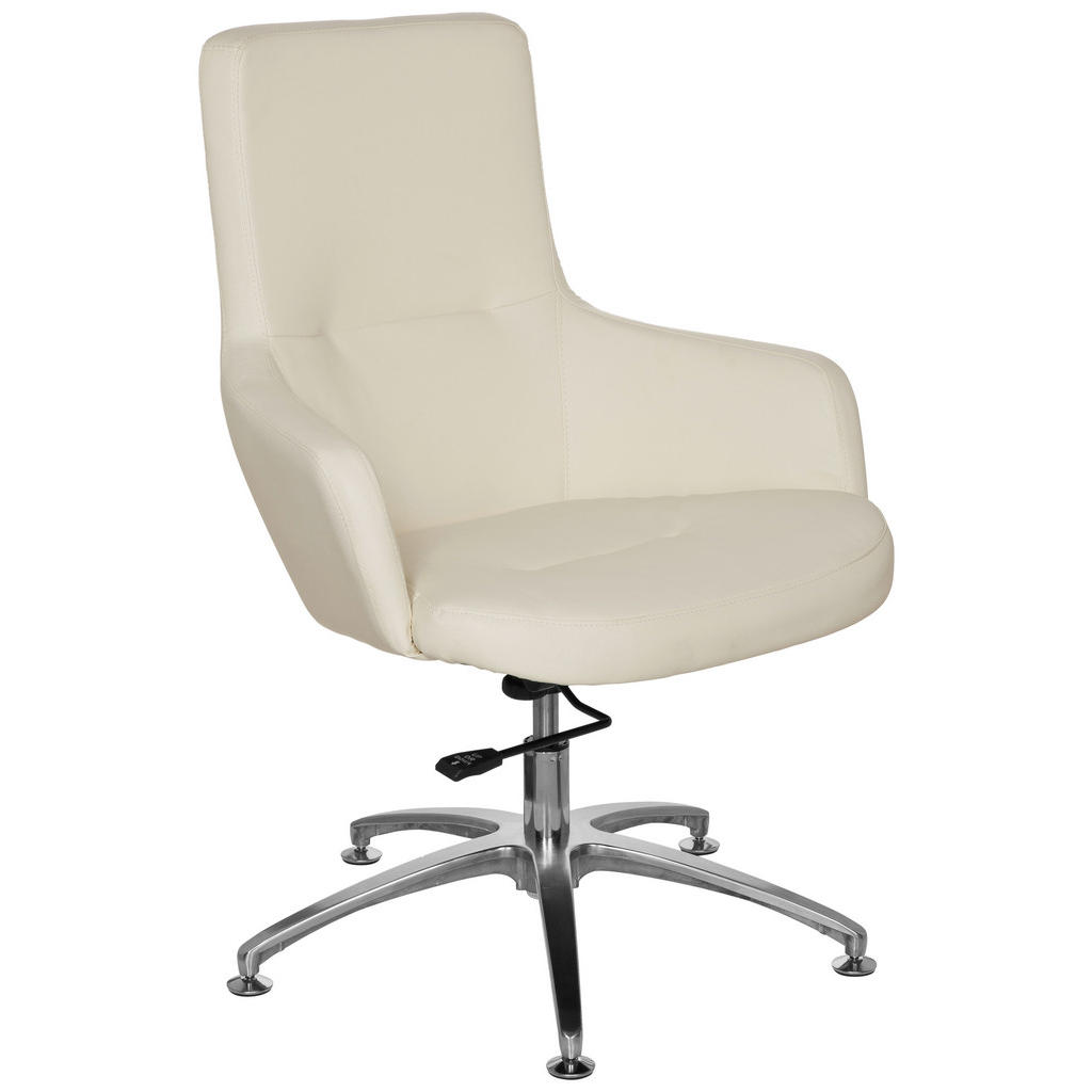 KONFERENČNI STOL kovina, tekstil krem barve