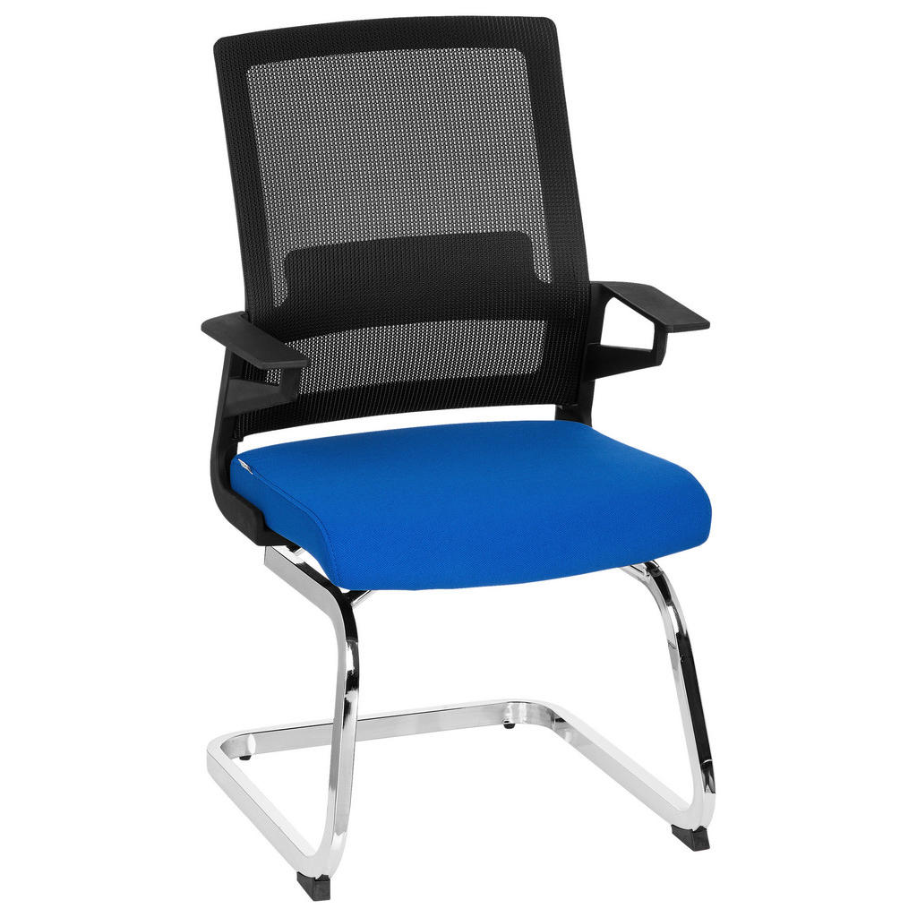 KONFERENČNI STOL umetna masa, tekstil modra, črna