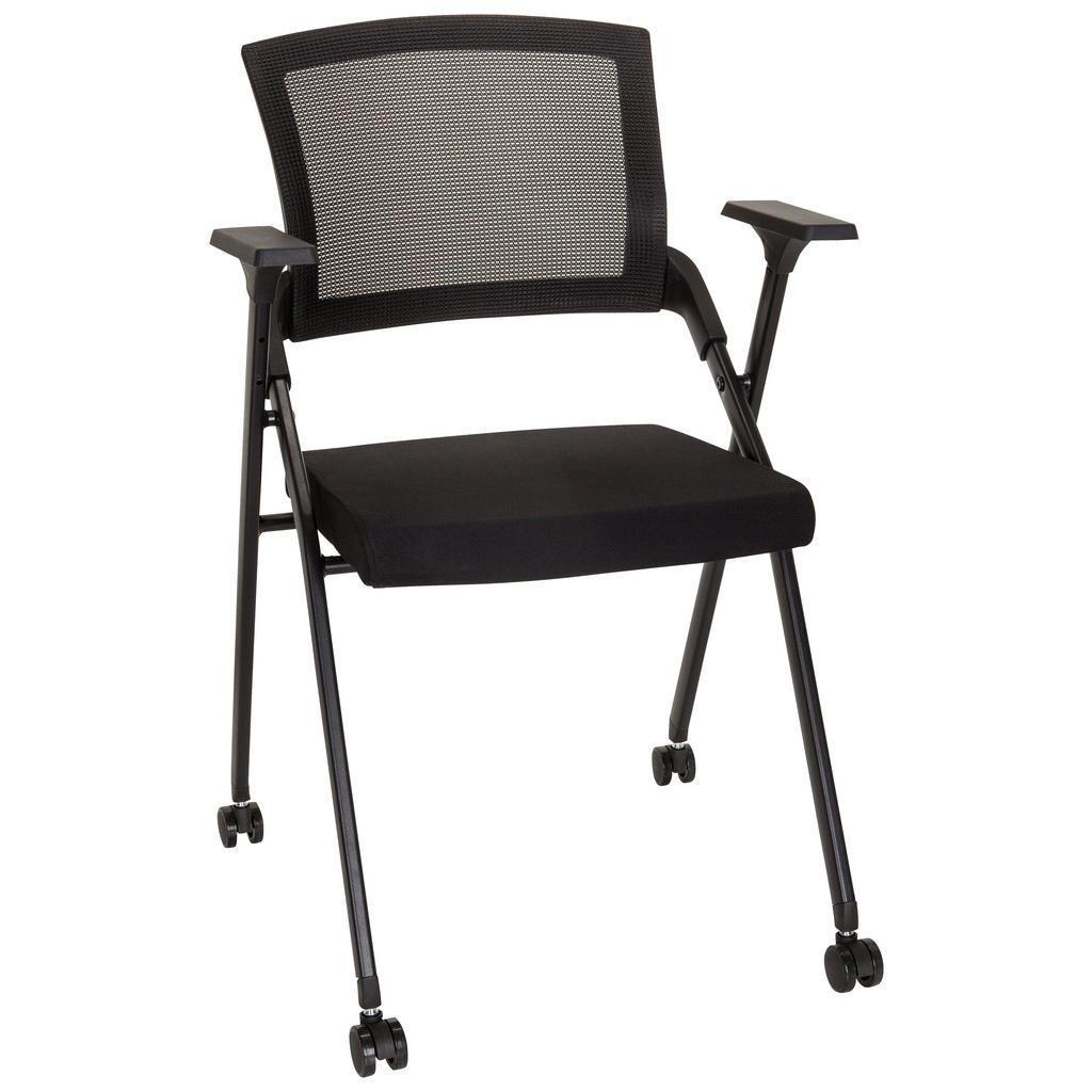 KONFERENČNI STOL kovina, tekstil črna