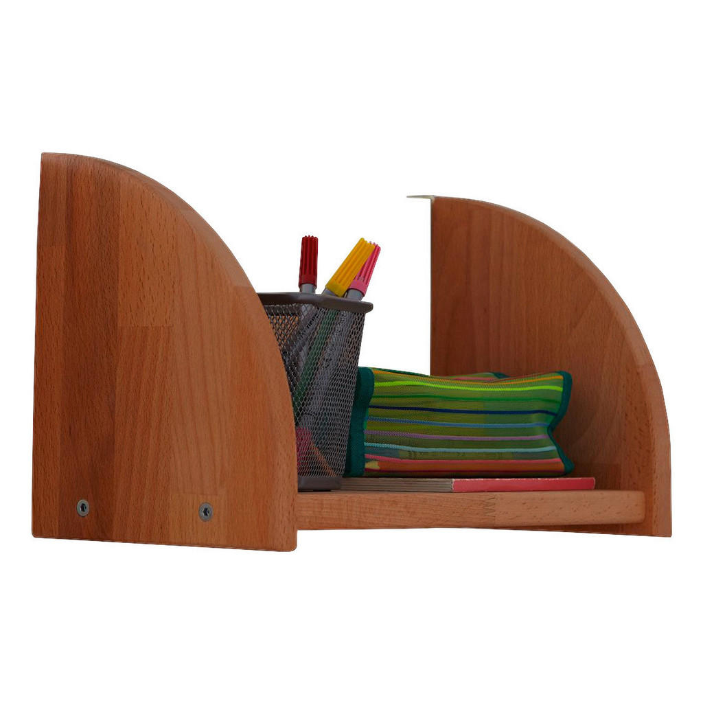 POLICA ZA OBEŠANJE Ticaa 901839 TIPSI bukev masivno 40/22/17 cm naravne barve