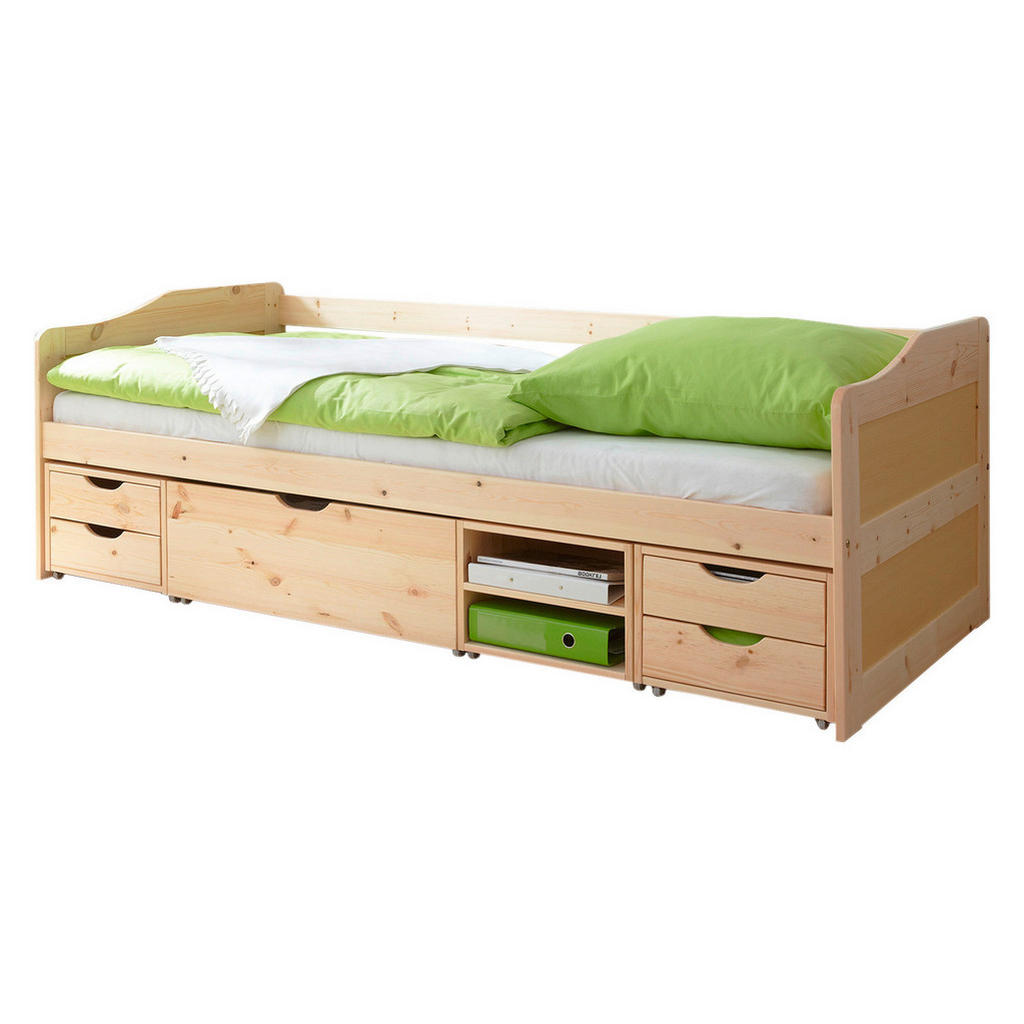 POSTELJA S PREDALOM 90 cm  x 200 cm , barve bora