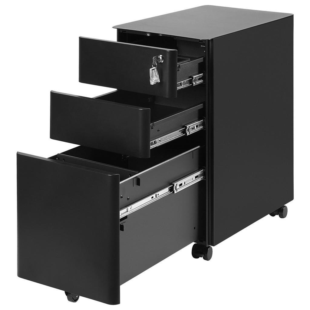 Alternative view of PREDALNIK NA KOLESCIH črna