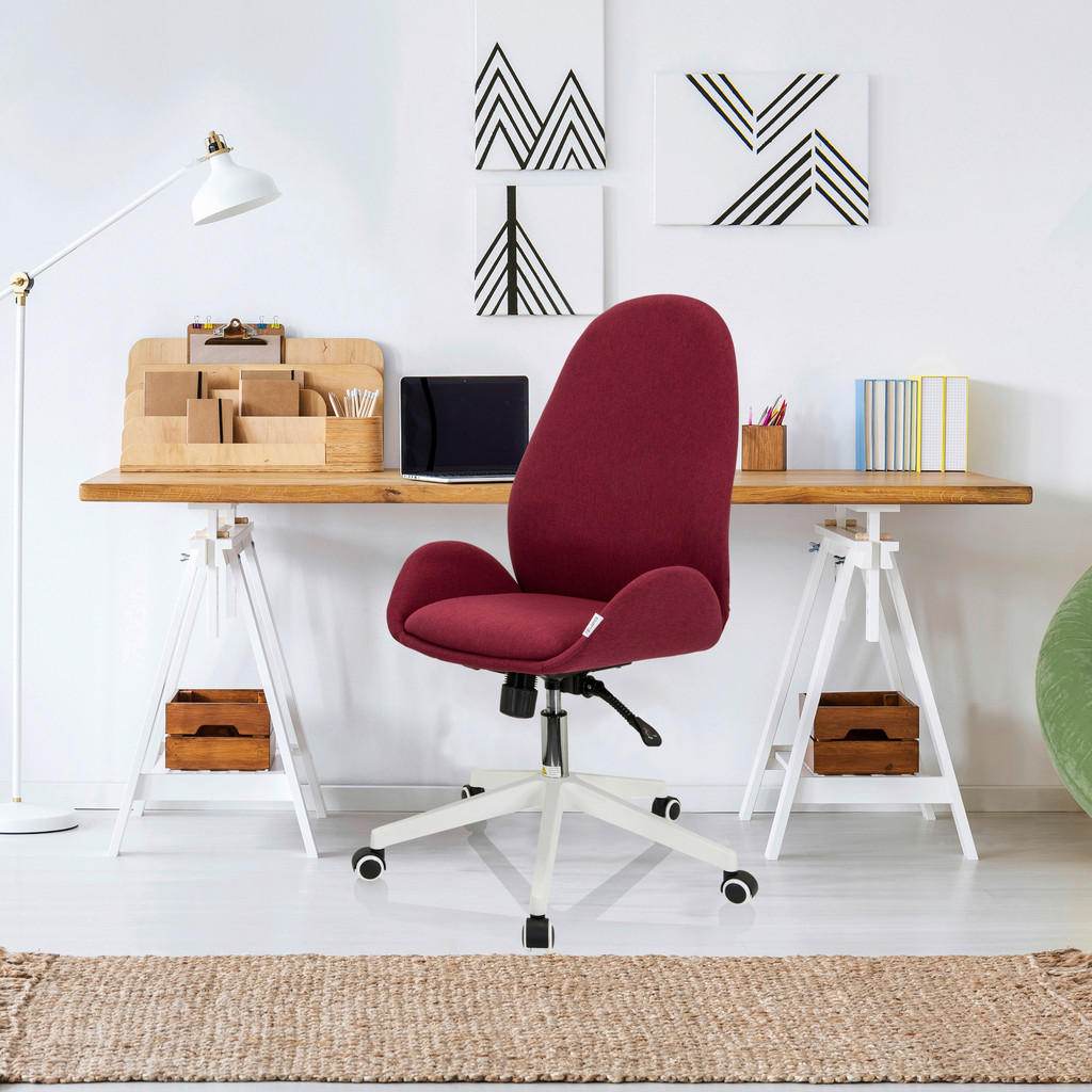 Alternative view of VRTLJIVI STOL tekstil bordo