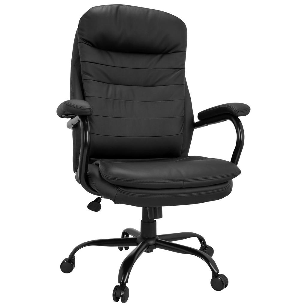 VRTLJIVI STOL tekstil črna